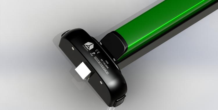 Modulo-push bar nero e verde